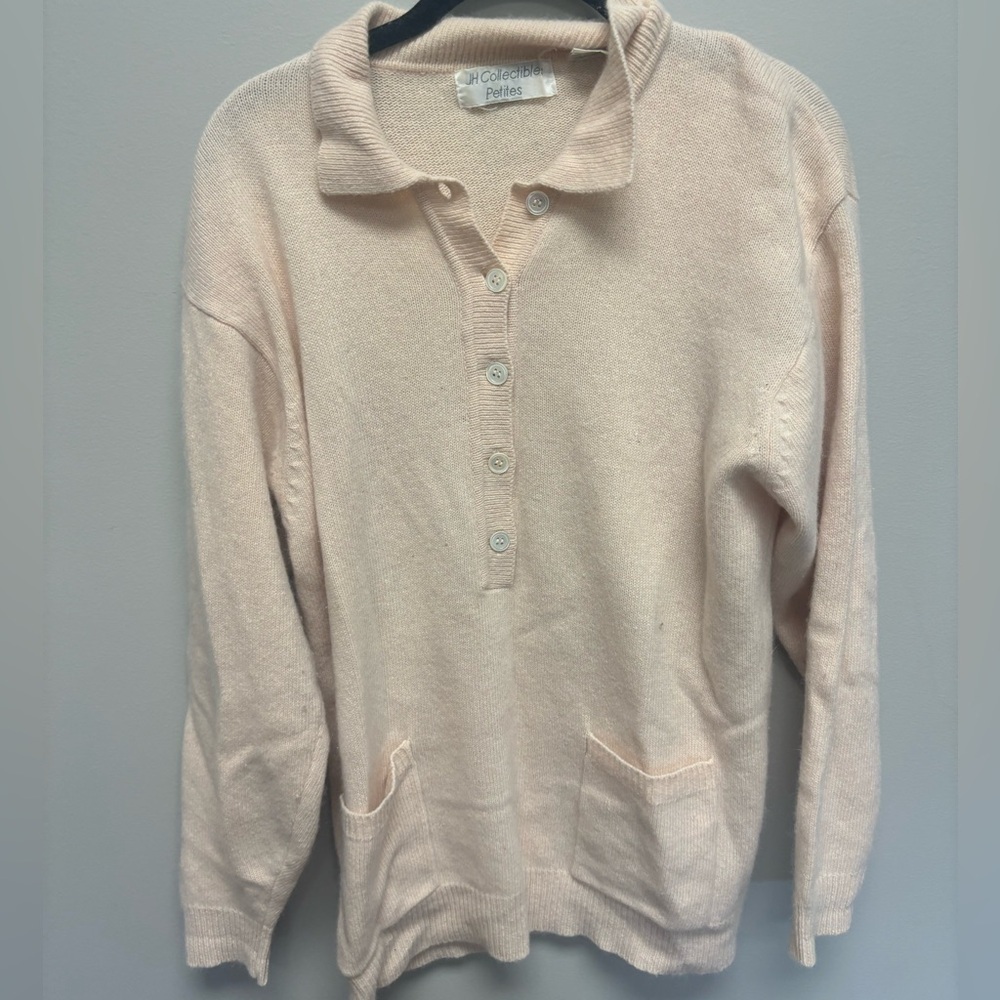 Vintage Lambswool Sweater‎ Pale Pink
